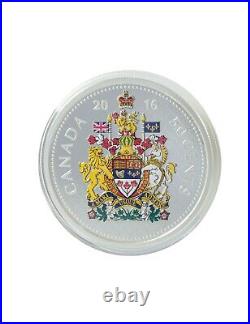 2016 Canada Fifty-Cent Colourized Fine Silver Big Coin Series 50¢ Coin RCM