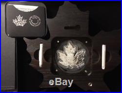 2016 Canada Pure Silver Maple Leaf-Shaped Proof $20 Colorized Coin 1 Oz. OGP/COA