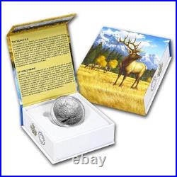 2016 Canada Silver $100 Coin Noble Elk 1oz. 9999 OGP