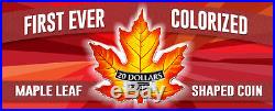 2016 Canada Silver $20 Maple Leaf Maple Leaf Shape PF70 UC ER NGC Coin