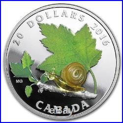 2016 Canada Silver $20 Venetian Glass Snail PF70 UC ER NGC Coin RARE