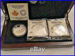 2016 Canada Silver 3-Coin Set Reflections of Wildlife Grizzly Bear, Otter, Fox