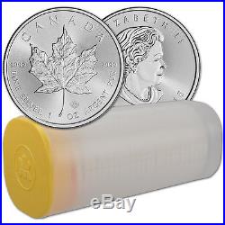 2016 Canada Silver Maple Leaf 1 oz $5 1 Roll Twenty-five 25 BU Coins