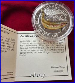 2016 Canadian Salmonids $20 X3 Fine Silver Coin Set With Fishing Lure 2016 Canadian Salmonids $20 X3 Fine Silver Coin Set With Fishing Lure