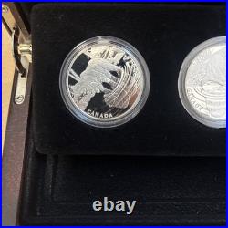 2016 Fine Silver 1/2oz Canada $10 3-Coin Set Reflections Of Wildlife