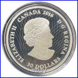 2016 Fine silver 2oz Northern Lights In The Moonlight $30 Coin #03-22