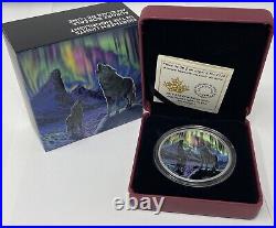 2016 Fine silver 2oz Northern Lights In The Moonlight $30 Coin #03-22