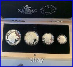 2016 Fractional Wolf Proof Set. 9999 silver coins Canada