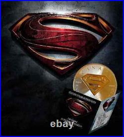 2016 Gilded Silver Superman Shield Edition 1Oz. 999 Canada Coin