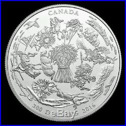 2016 SILVER $200 CANADA'S VAST PRAIRIES Landscapes 2 oz. Coin SALE 10% OFF