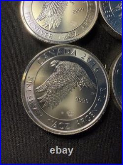2016 Silver 1.5oz Royal Canadian Mint. 9999 Falcon Bullion $8 Coin