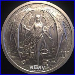 2016 Temptation Of The Succubus 2 oz. 999 Silver Capsuled BU Round Coin WithCOA
