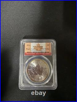 2016 royal canadian mint silver maple leaf PCGS graded MS-69