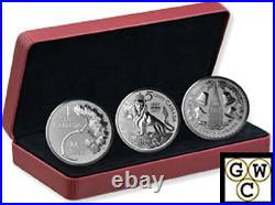 2017The Fogotten 1927 Designs-RCM Coin Lore Set of 3 Prf 1oz Silver. 9999(18113)