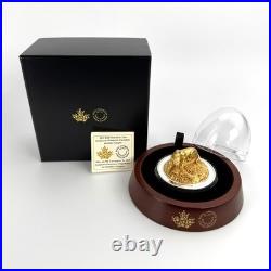 2017 $100 Sculpture of Majestic Canadian Animals Cougar Pure Silver Coin