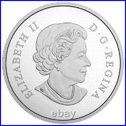 2017 $100 Sculpture of Majestic Canadian Animals Wolf Pure Silver Coin