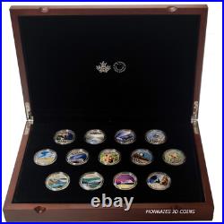 2017 $10 Celebrating Canada's 150th Fine Silver 13 Coin Set With Deluxe Case