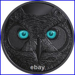 2017 $15 In the Eyes of the WOLF OWL LYNX Glow-In-The-Dark Silver Coin Set RCM