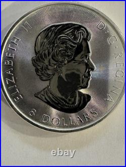 2017 1.5 oz 9999 Fine Pure Silver Reverse Proof $8 Super Canadian maple leaf