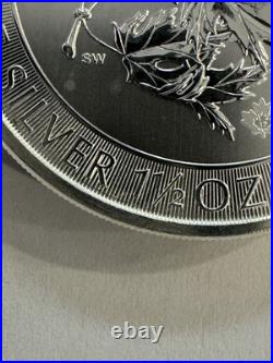 2017 1.5 oz 9999 Fine Pure Silver Reverse Proof $8 Super Canadian maple leaf