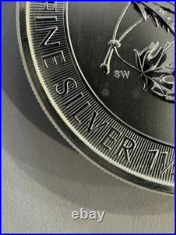 2017 1.5 oz 9999 Fine Pure Silver Reverse Proof $8 Super Canadian maple leaf