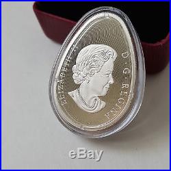 2017 1 oz. Canada Traditional Ukrainian Pysanka $20 Egg Shaped Silver Coin