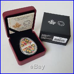 2017 1 oz. Canada Traditional Ukrainian Pysanka $20 Egg Shaped Silver Coin