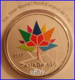 2017 1oz. Pure Silver Coin Canada 150th