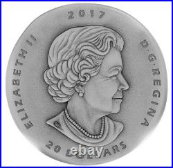 2017 $20 Ancient Canada Ogygopsis Pure Silver Coin in Floating Frame