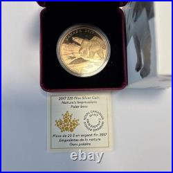 2017 $20 Fine Silver Coin Nature's Impressions Polar Bear