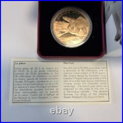 2017 $20 Fine Silver Coin Nature's Impressions Polar Bear