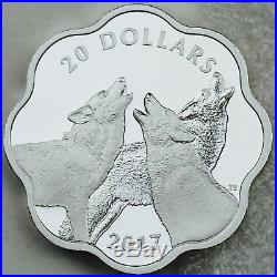 2017 $20 Masters Club Coin Series Master of the Land Timber Wolf 99.99% Silver