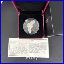 2017 $20 Nocturnal by Nature The Barn Owl Rhodium Plated Pure Silver Coin