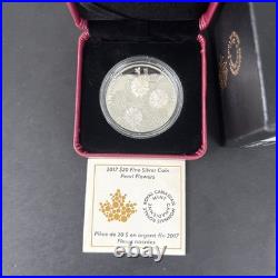 2017 $20 fine silver coin pearl flowers
