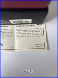 2017 $25 FINE SILVER COIN 100TH ANNIVERSARY OF THE NHL(47.35gram)