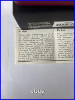 2017 $25 FINE SILVER COIN 100TH ANNIVERSARY OF THE NHL(47.35gram)