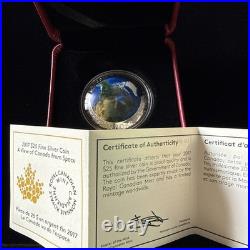 2017 $25 Fine Silver Coin A View of Canada from Space RoyalMint with Box & COA