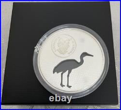 2017 $30 Endangered Animal Cutout Whooping Crane Pure Silver Coin Canada