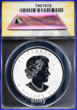 2017 $5 Silver Canadian Maple Moose Privy Rev PF67 DCAM ANACS # 7967973 + Bonus