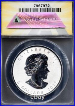 2017 $5 Silver Canadian Maple Moose Privy Rev PF68 DCAM ANACS # 7967972 + Bonus