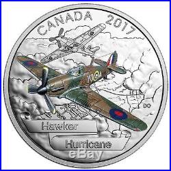 2017 Aircraft of WWII Hawker Hurricane 1oz Proof Silver Coin