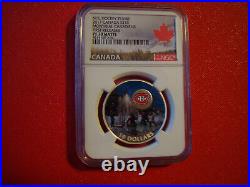 2017 CANADA $10 Montreal Canadiens Fine Silver Coin NGC PF 70 Matte FR