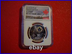 2017 CANADA $10 Toronto Maple Leafs Fine Silver Coin NGC PF 70 Matte FR