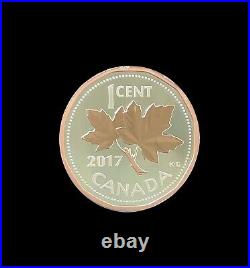 2017 CANADA 2x 2oz, 3x 1oz Fine Silver -LEGACY OF THE PENNY- 5-coins Set