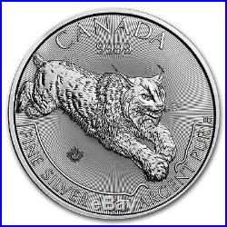 2017 Canada 100-Coin Silver Predator Lynx APMEX Mini Monster Box