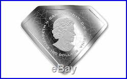 2017 Canada $100 DC Comics Originals Superman's Shield Pure Silver Coin -10oz