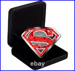 2017 Canada 100 dollar 10 oz Superman Shield Silver Coin