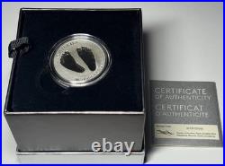 2017 Canada $10 Welcome to the World Baby Feet Pure Silver Coin Rare Date