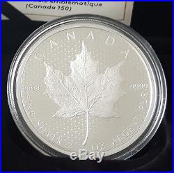 2017 Canada 150 Iconic Maple Leaf $10 Fine Silver 2 oz Coin 99.99% pure