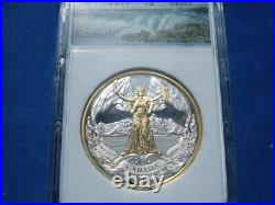 2017 Canada 150th Ann Confederation $1 99.99% Silver Gold Plated Dollar Coin #74